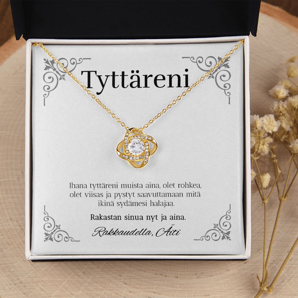 Sydämesi - Love Knot Kaulakoru Tyttärelle