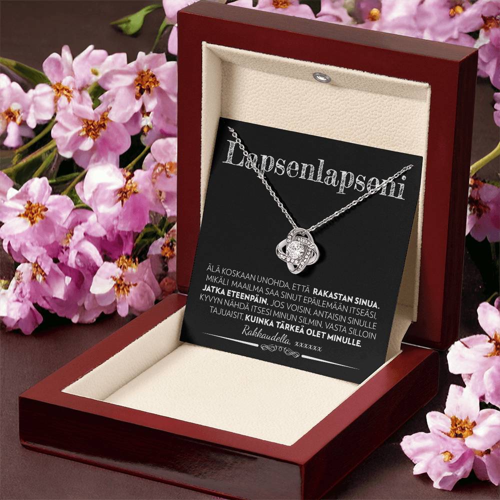 Lapsenlapselle (Kustomoitava Allekirjoitus) - Eteenpäin - Love Knot Kaulakoru