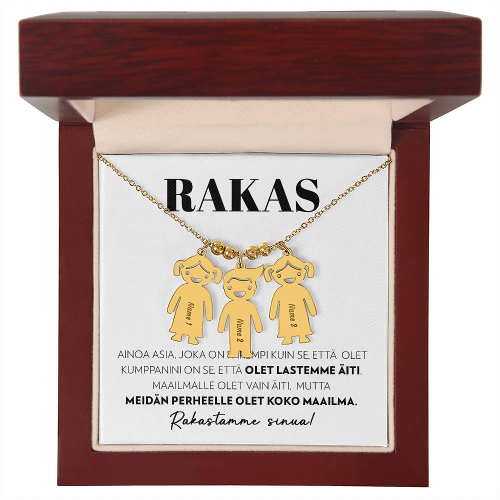 Rakkaalle (Puolisolta ja Lapsilta) - Ainoa Asia - Nimillä Kustomoitava Poika- / Tyttökaluakoru