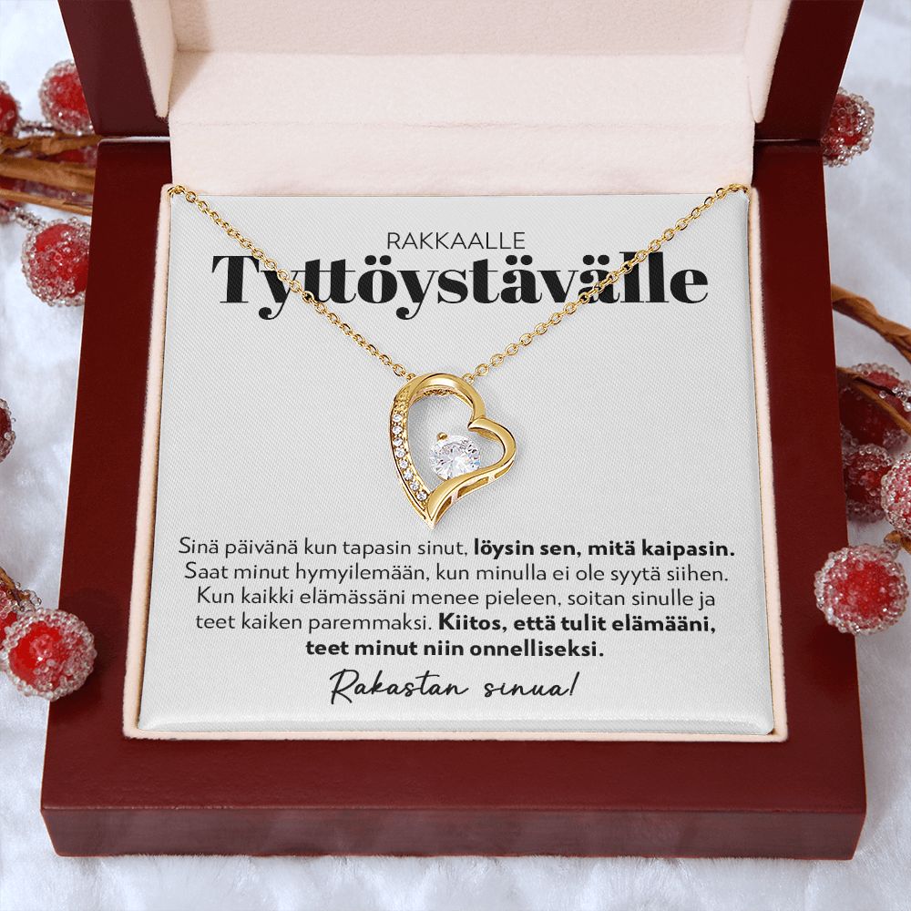 Tyttöystävälle - Teet Minut Niin Onnelliseksi - Forever Love Kaulakoru