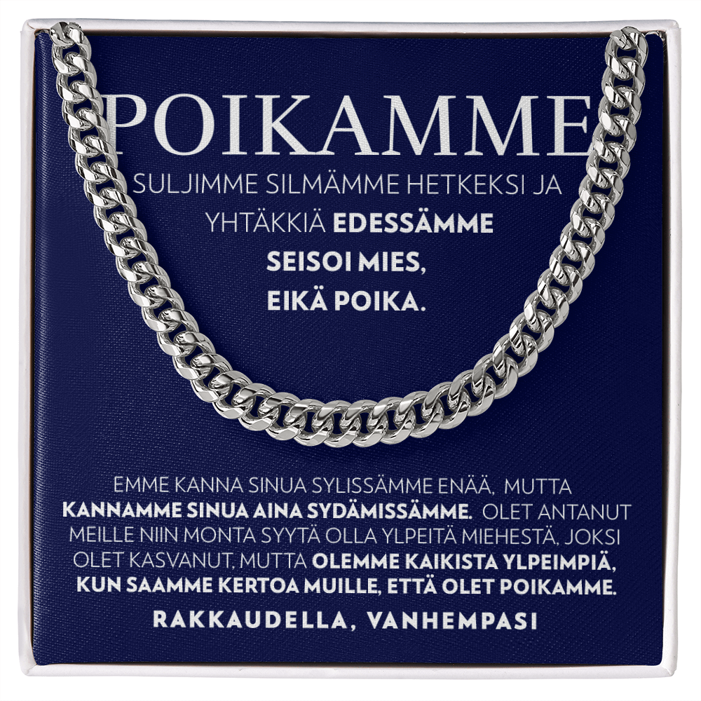 Suljin Silmäni - Panssariketju Kaulakoru - Pojalle, Vanhemmilta