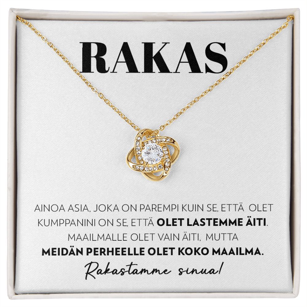 Rakkaalle (Puolisolta ja Lapsilta) - Ainoa Asia - Love Knot Kaulakoru