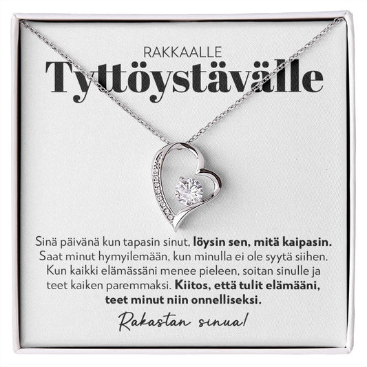 Tyttöystävälle - Teet Minut Niin Onnelliseksi - Forever Love Kaulakoru