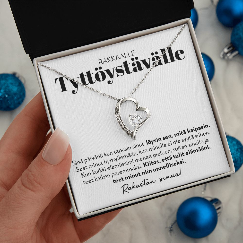 Tyttöystävälle - Teet Minut Niin Onnelliseksi - Forever Love Kaulakoru