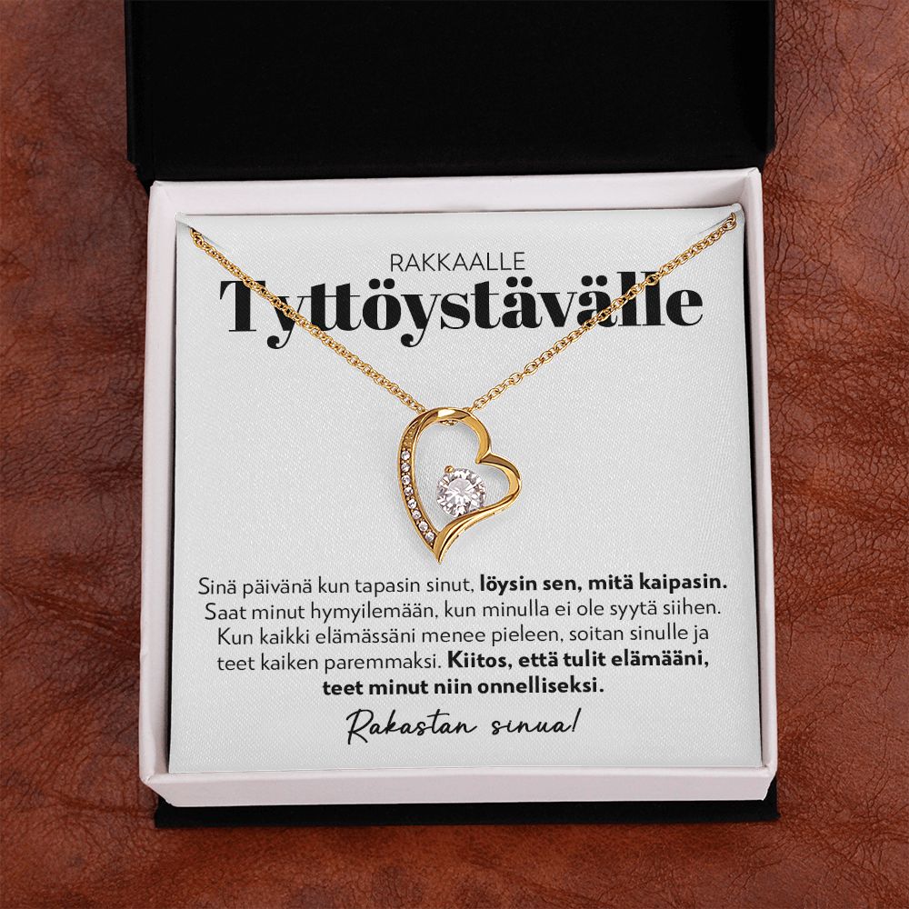 Tyttöystävälle - Teet Minut Niin Onnelliseksi - Forever Love Kaulakoru