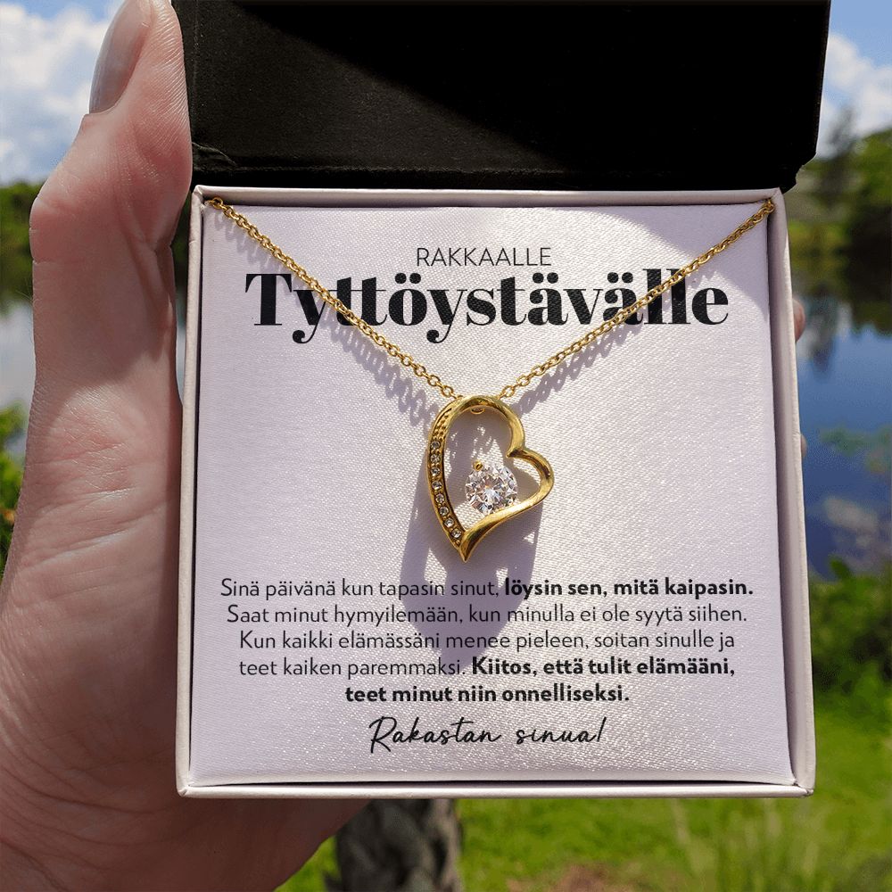 Tyttöystävälle - Teet Minut Niin Onnelliseksi - Forever Love Kaulakoru