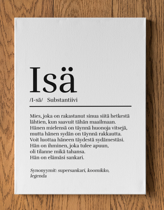 Isä - Sanakirja - Canvas