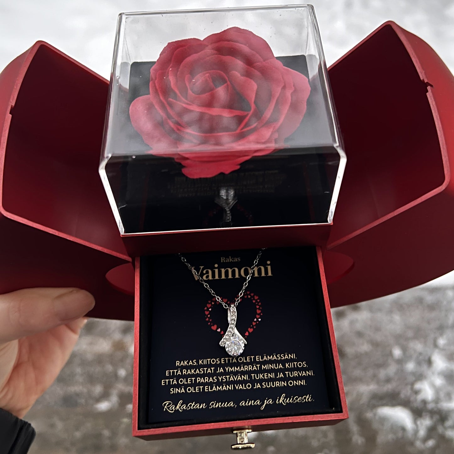 Vaimolle - Elämäni Valo - Kaulakoru Ruusurasiassa