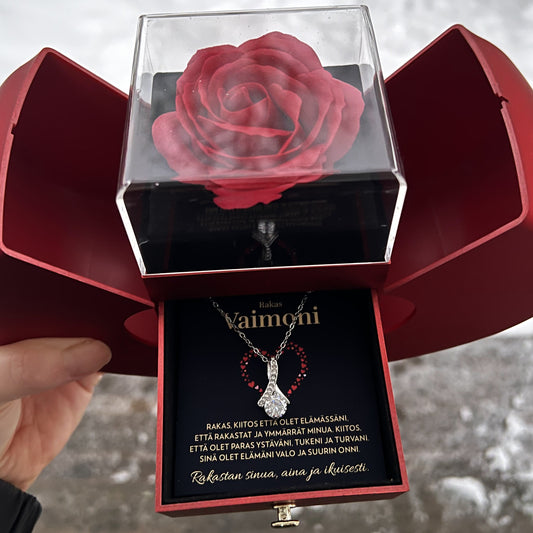 Vaimolle - Elämäni Valo - Kaulakoru Ruusurasiassa