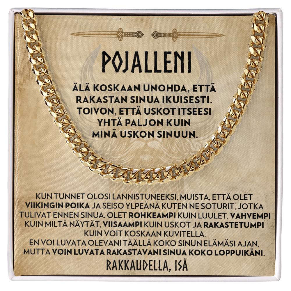 Pojalle (Isältä) - Viikingin Poika - Panssariketju Kaulakoru