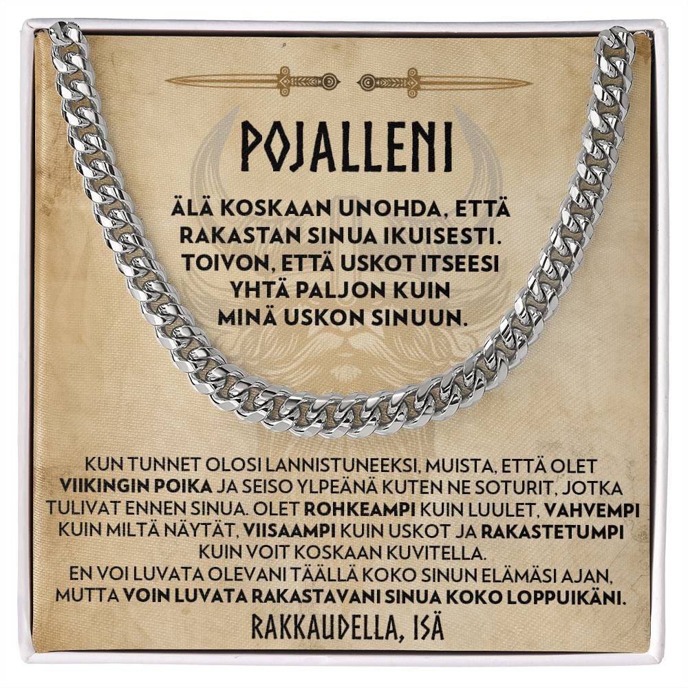 Pojalle (Isältä) - Viikingin Poika - Panssariketju Kaulakoru