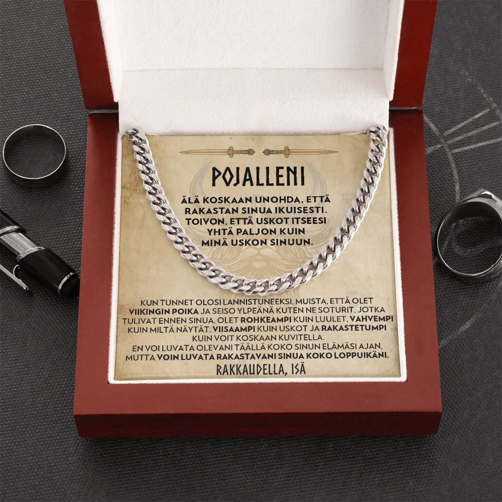 Pojalle (Isältä) - Viikingin Poika - Panssariketju Kaulakoru