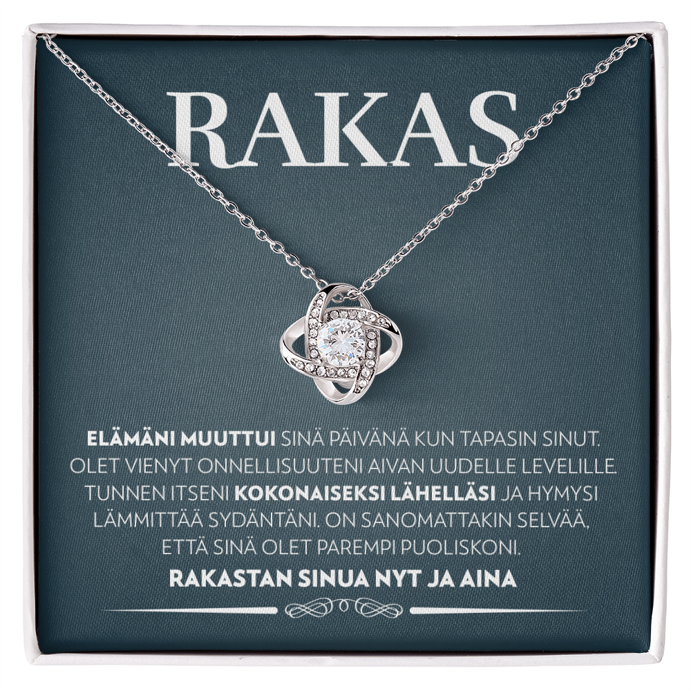 Elämäni Muuttui - Rakkaalle - Love Knot Kaulakoru