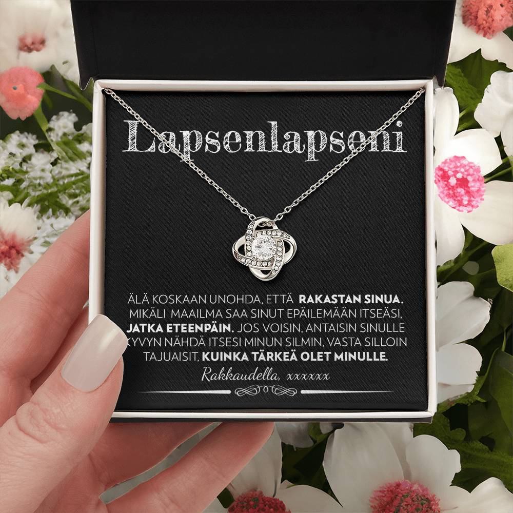 Lapsenlapselle (Kustomoitava Allekirjoitus) - Eteenpäin - Love Knot Kaulakoru
