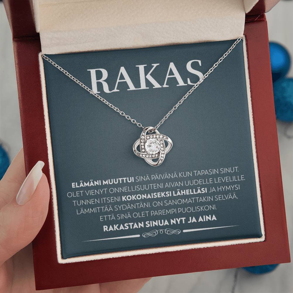 Elämäni Muuttui - Rakkaalle - Love Knot Kaulakoru