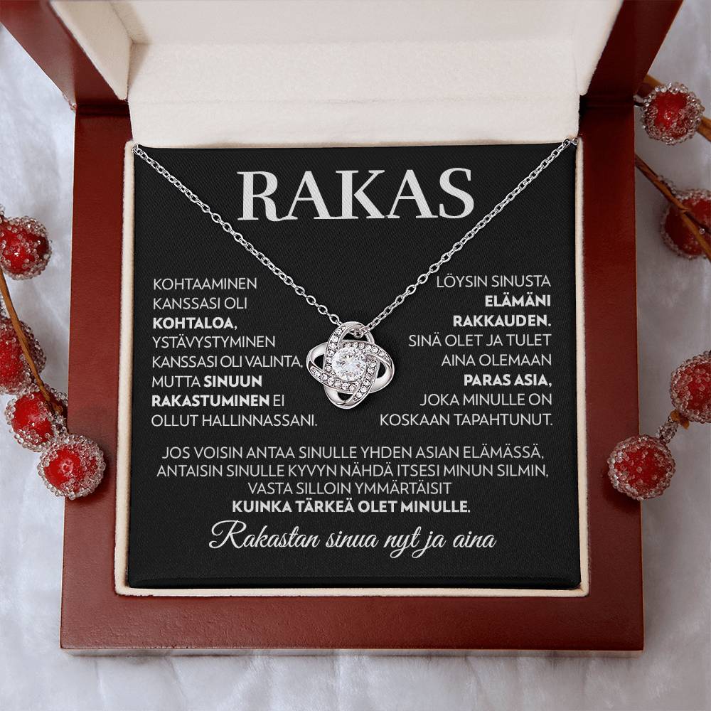 Rakkaalle - Elämäni Rakkaus - Love Knot Kaulakoru