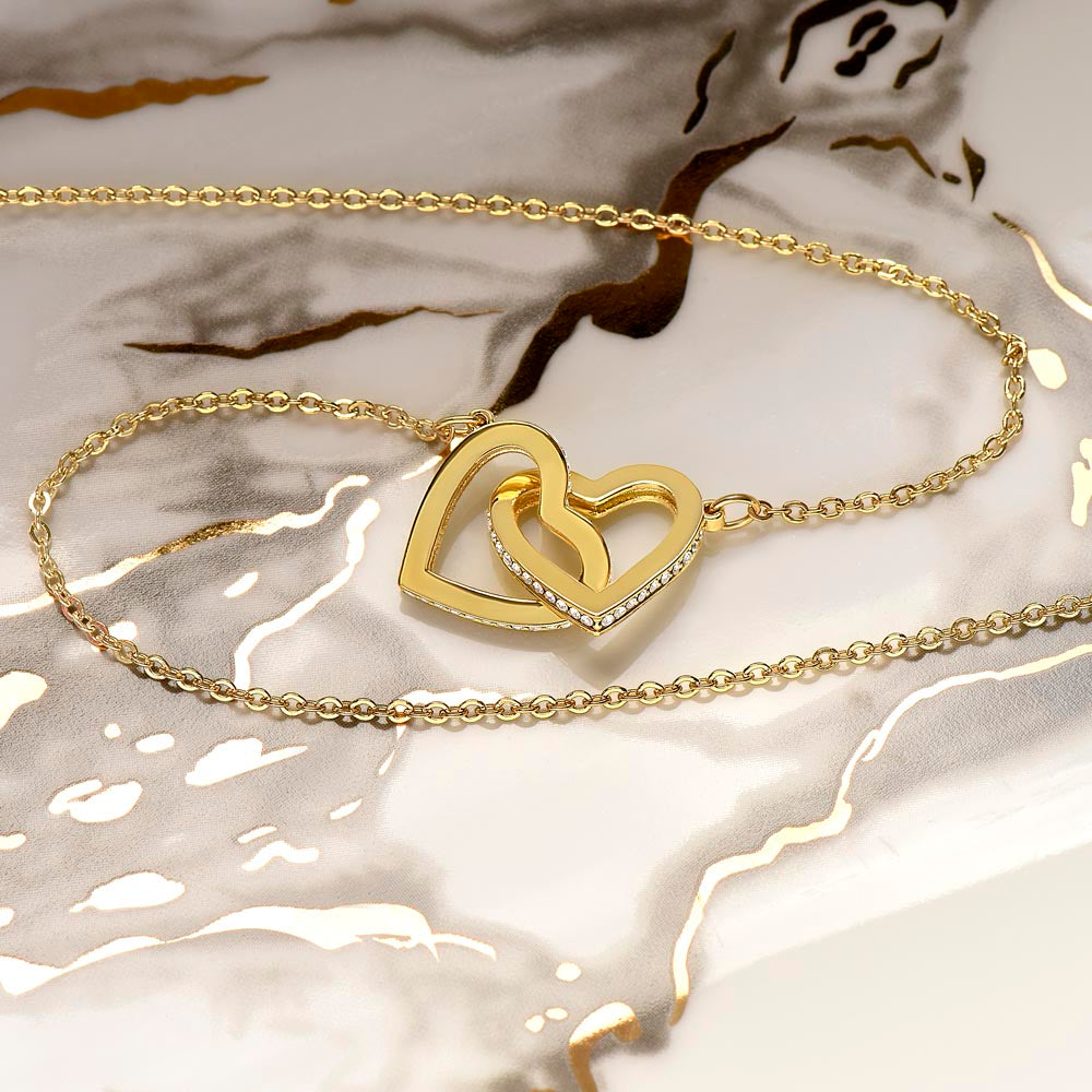 Tyttärelle, Isältä - Eteenpäin - Interlocking Hearts Kaulakoru