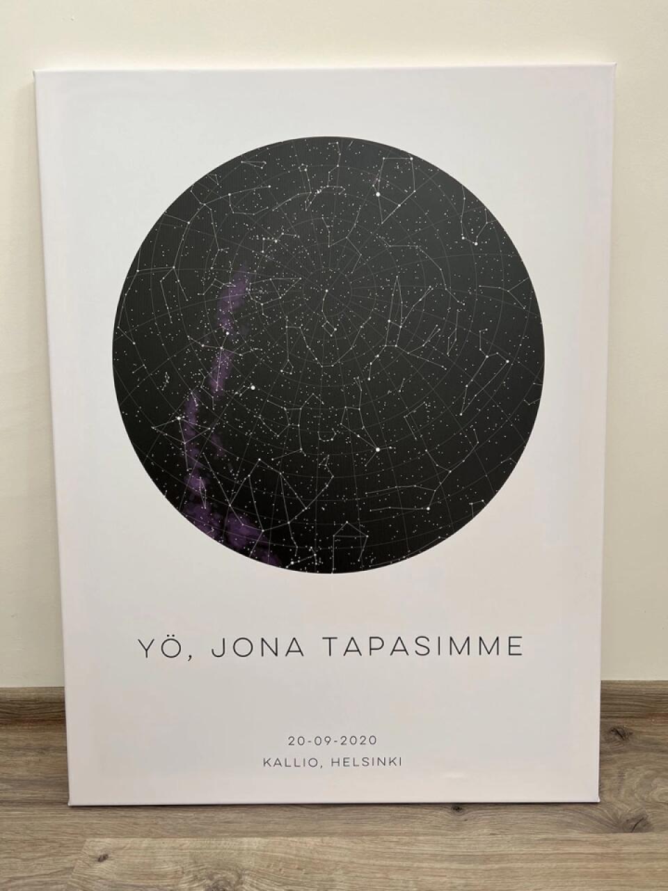 Kustomoitava Tähtikartta Canvas-Taulu