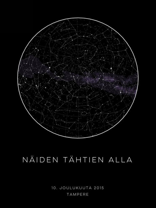 Kustomoitava Tähtikartta Canvas-Taulu