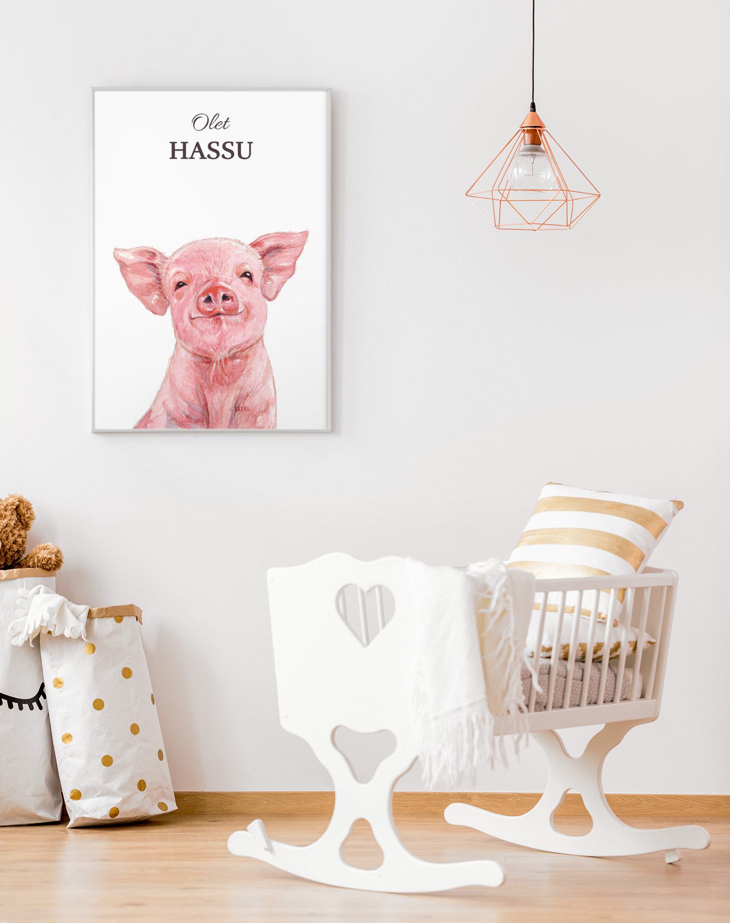 Olet Hassu - Possu - Canvas