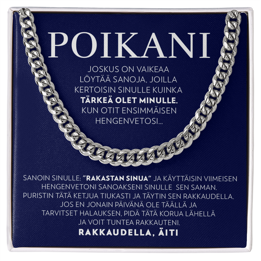 Hengenveto - Panssariketju kaulakoru - Pojalle, Äidiltä
