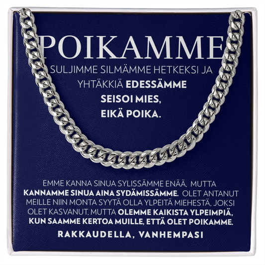 Suljin Silmäni - Panssariketju Kaulakoru - Pojalle, Vanhemmilta