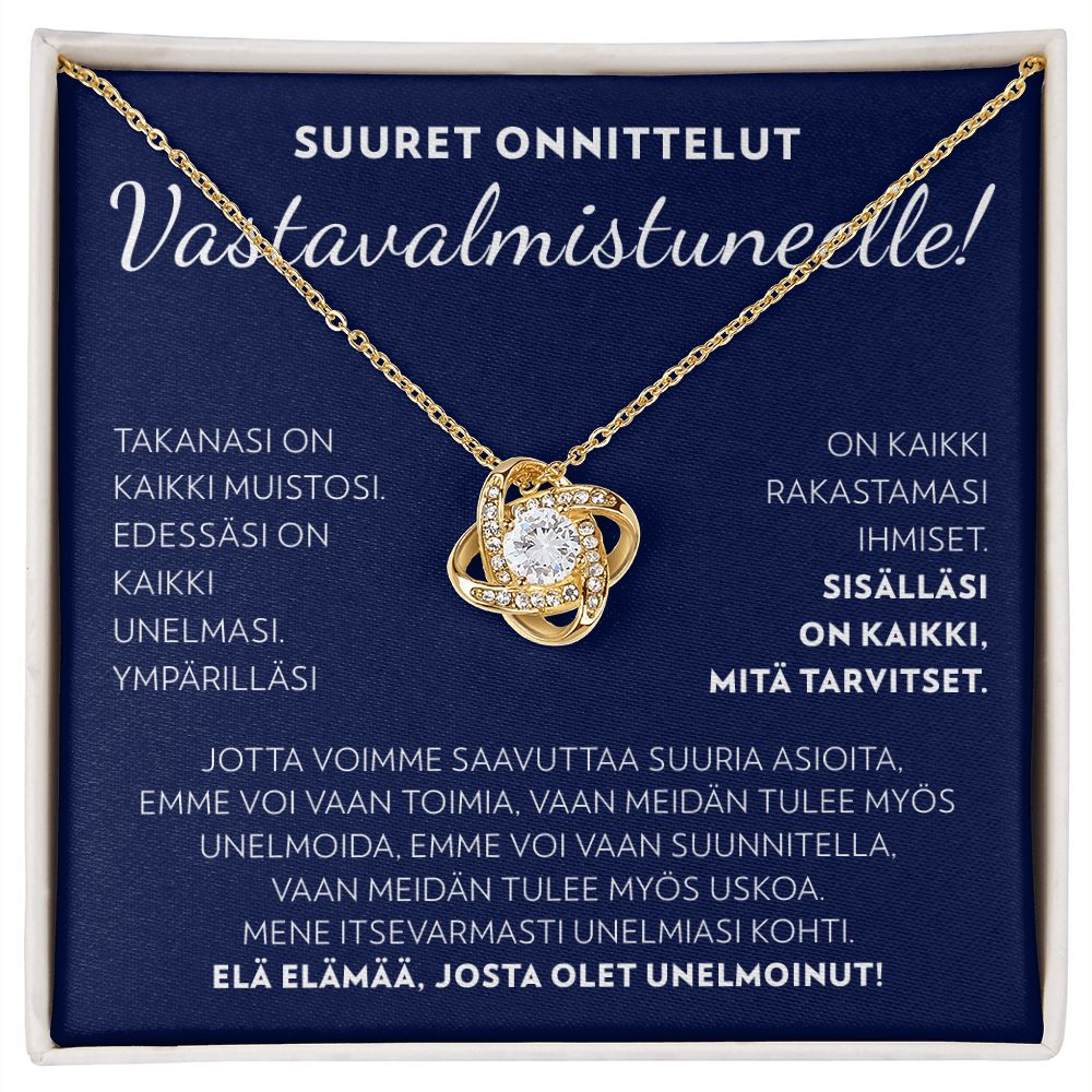 Vastavalmistuneelle - Elä elämää - Love Knot Kaulakoru