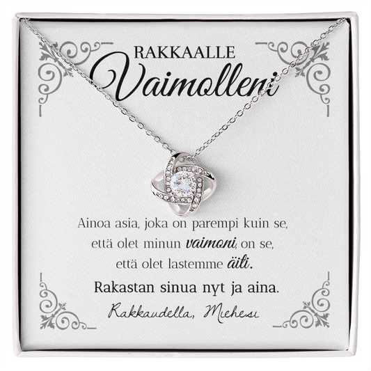 Lastemme Äiti - Love Knot Kaulakoru Vaimolle
