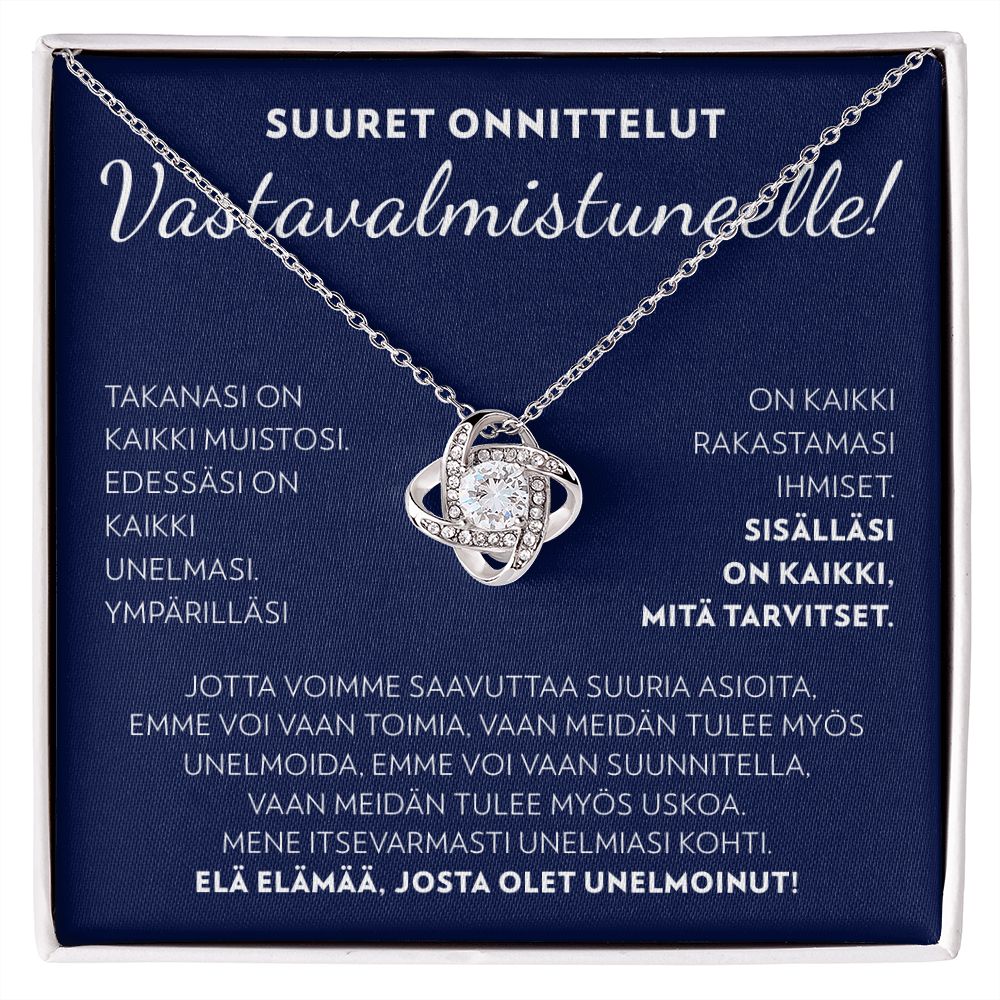 Vastavalmistuneelle - Elä elämää - Love Knot Kaulakoru