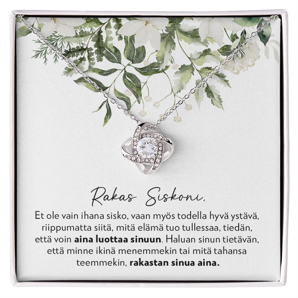 Siskolle - Ihana Sisko - Love Knot Kaulakoru