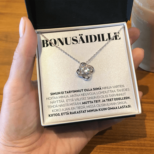 Bonusäidille - Sinun Ei Tarvinnut - Love Knot Kaulakoru