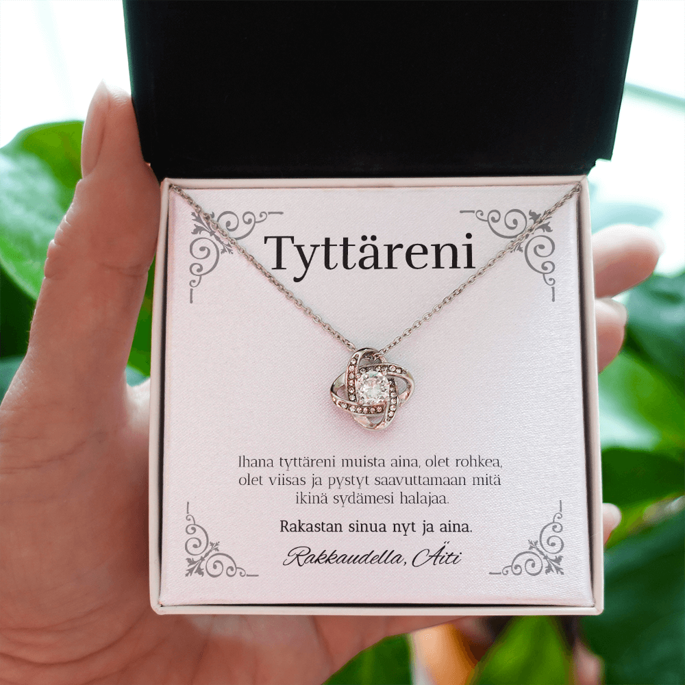 Sydämesi - Love Knot Kaulakoru Tyttärelle