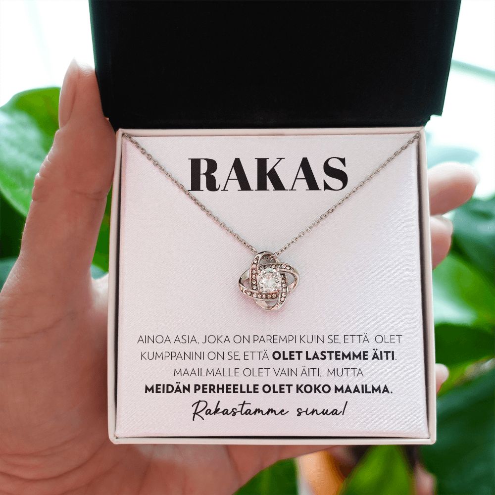 Rakkaalle (Puolisolta ja Lapsilta) - Ainoa Asia - Love Knot Kaulakoru
