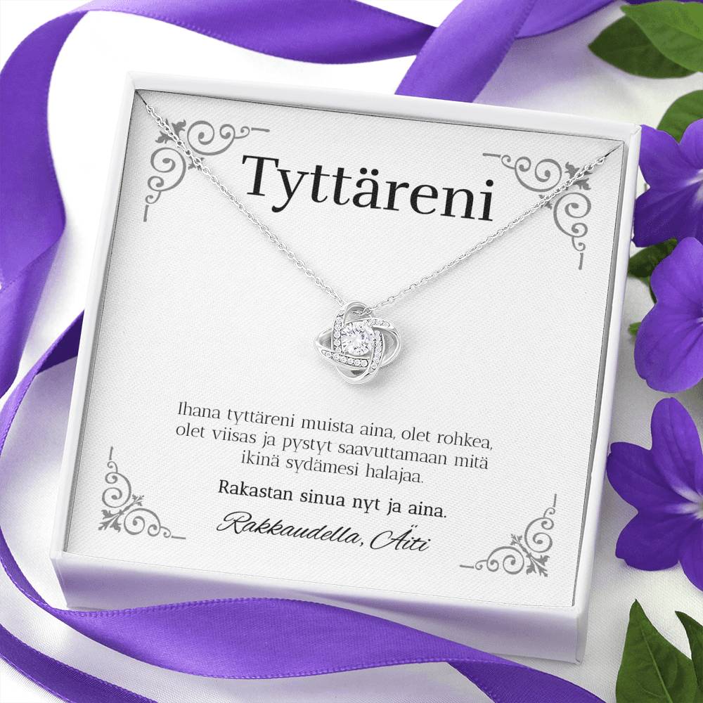 Sydämesi - Love Knot Kaulakoru Tyttärelle