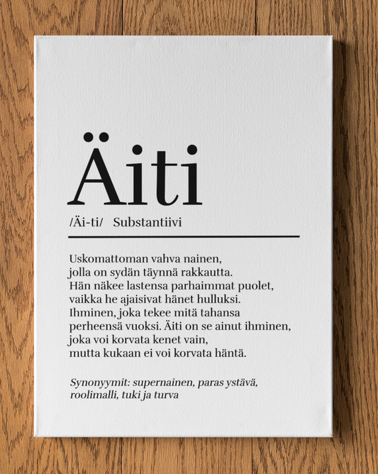 Äiti - Sanakirja - Canvas